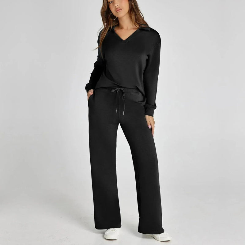 Weites Loungewear-Set Mit Weitem Bein - Joleen