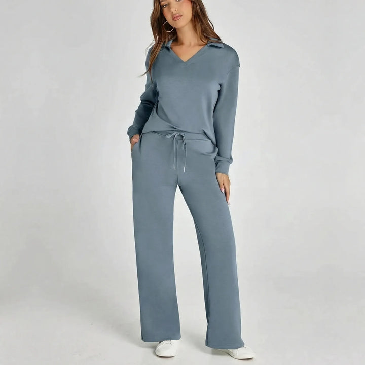 Weites Loungewear-Set Mit Weitem Bein - Joleen