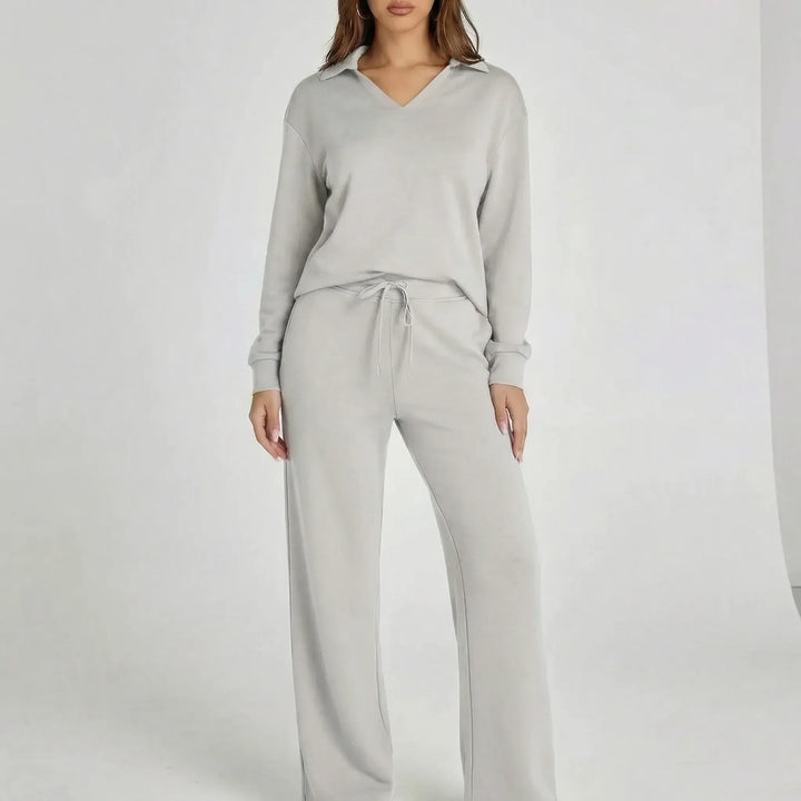 Weites Loungewear-Set Mit Weitem Bein - Joleen