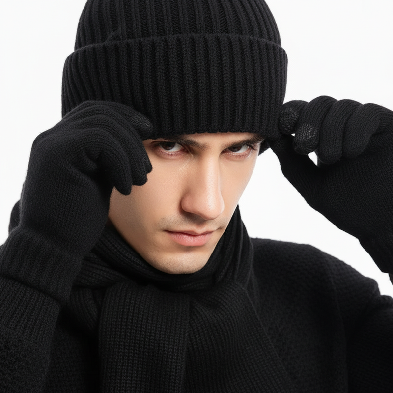 Wollige Mütze Und Handschuhe - ChillGuard