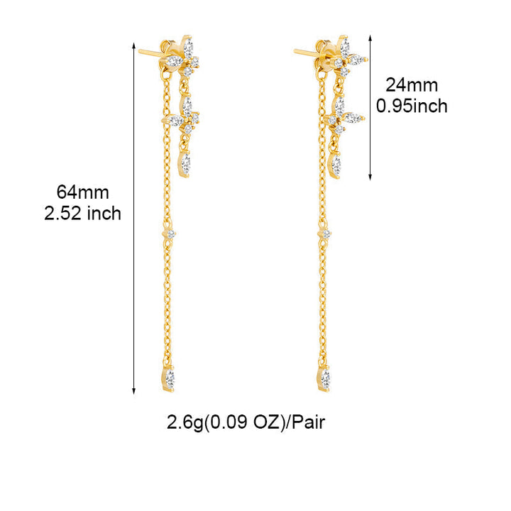 Zeitlose Ohrringe Mit Zirkonia - GleamPearl 