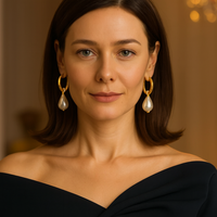 Zeitlose Vintage-Perlen-Ohrringe