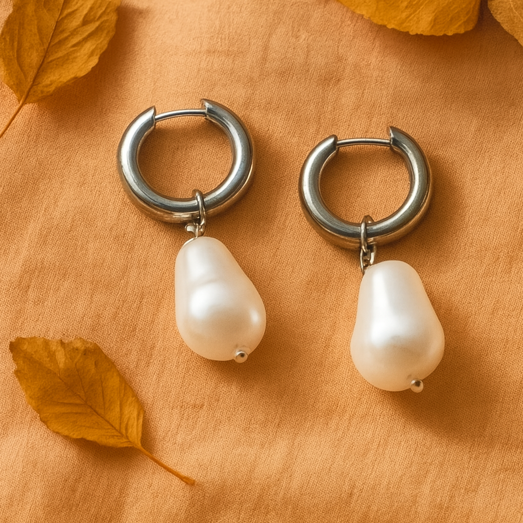 Zeitlose Vintage-Perlen-Ohrringe