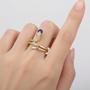 Zirkon Besetzter Ring - SerpentStyle 
