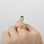 Zirkon Besetzter Ring - SerpentStyle 
