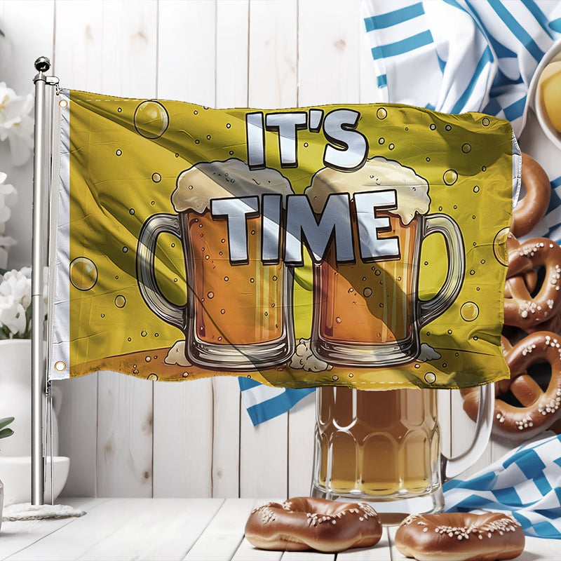 1 Stück große Oktoberfest Deko-Flagge – ProstFlagge Oktoberfest 2026