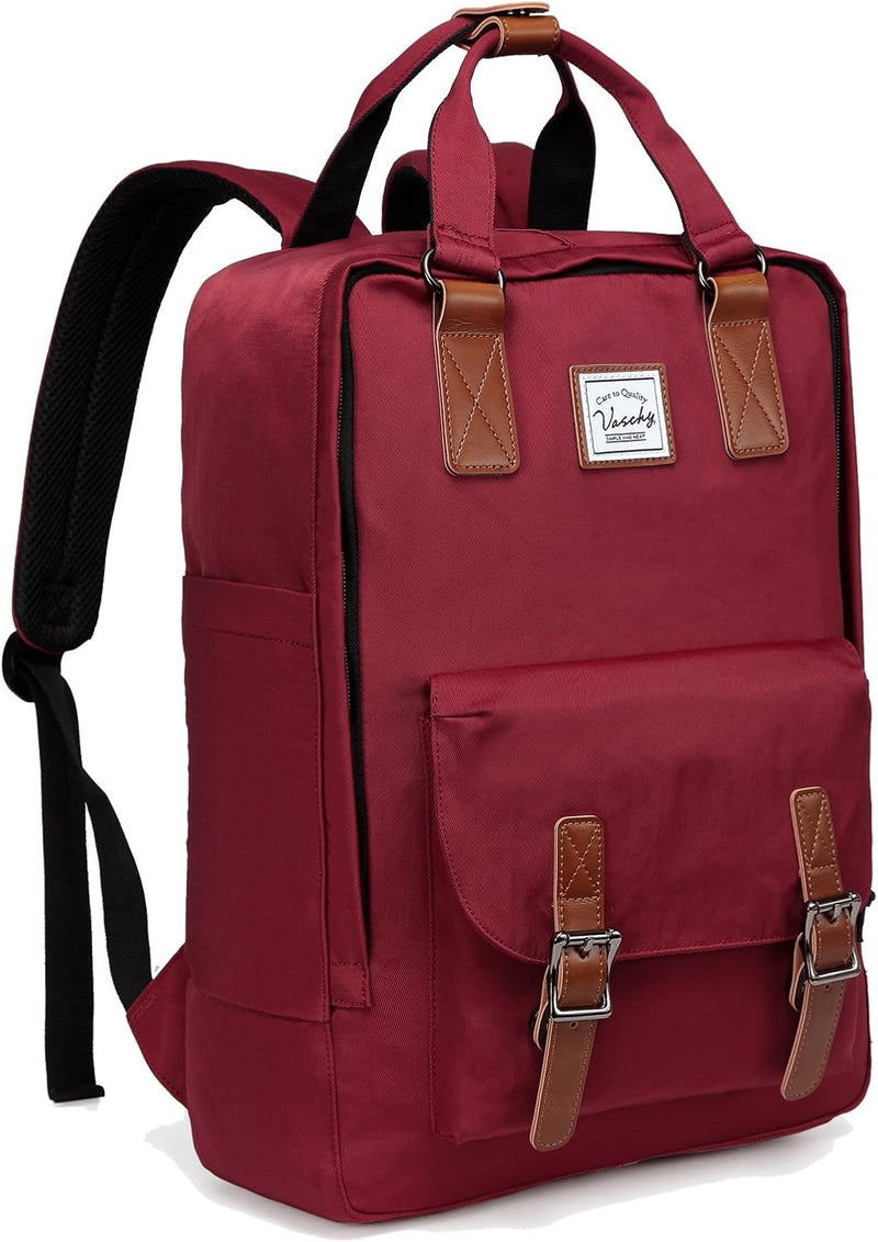 15,6” Wasserdichter Vintage Laptop-Rucksack mit Organizer-Fächern – UrbanEase