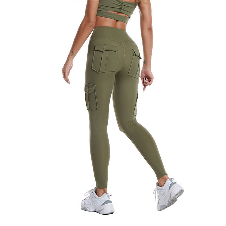 Damen Sport Leggings mit Taschen für Fitness und Yoga-Luzern Mode