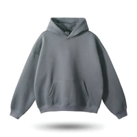 Kapuzenpullover Unisex - Bequemer Hoodie für Alltag-Stahlgrau-S-Luzern Mode