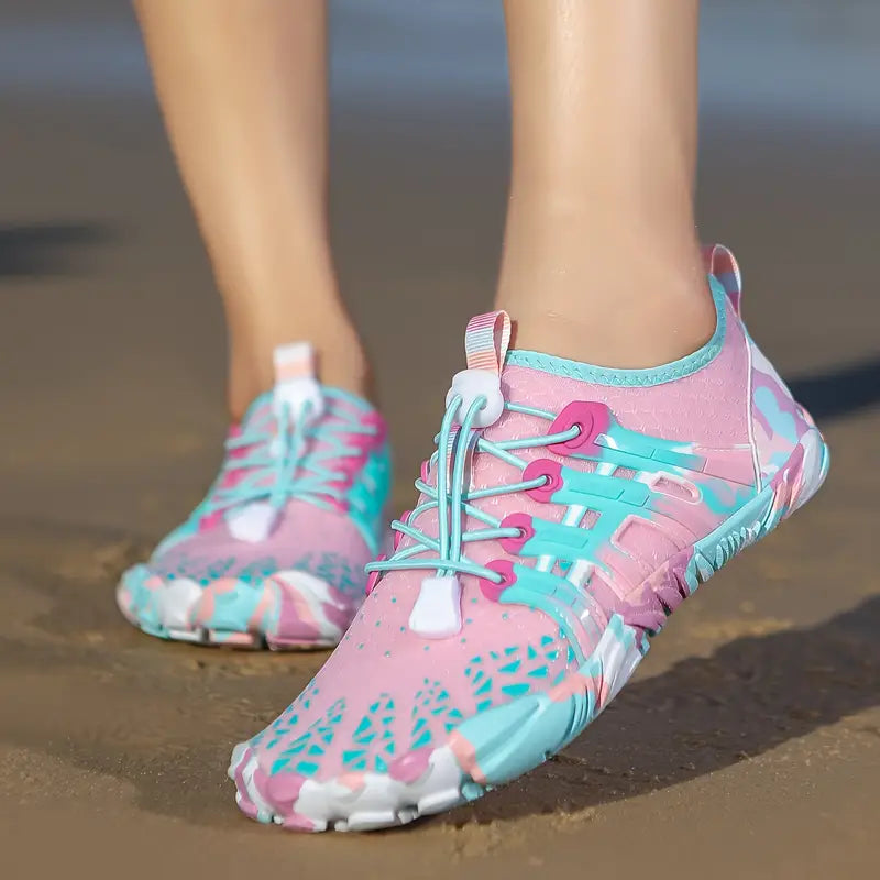 Damen Wasserschuhe für Strand und Sport - Atmungsaktiv-Rosa-35-Luzern Mode