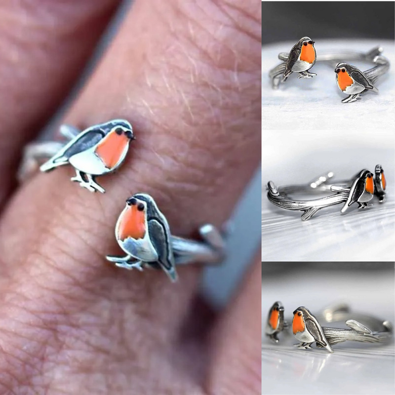 Schmuckset Damen | Rotkehlchen | Hypoallergen | Halskette und Ohrringe-Luzern Mode