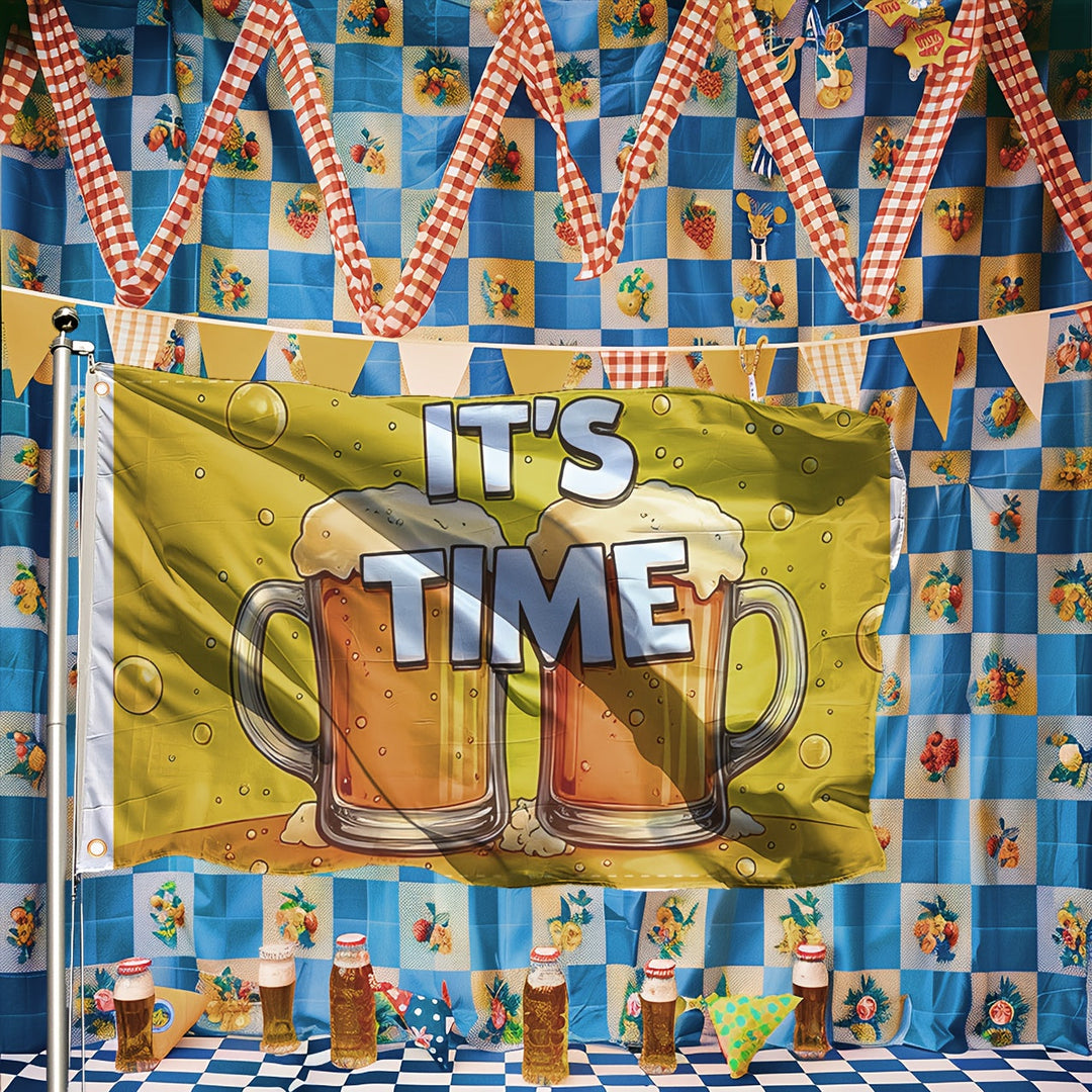 1 Stück große Oktoberfest Deko-Flagge – ProstFlagge Oktoberfest 2026