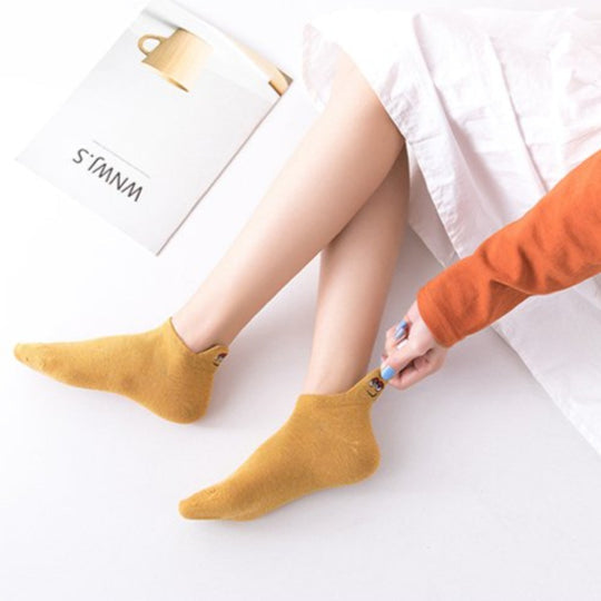 Socken Set | Unisex | Gesichter | 10 Paar | Knöchelsocken | Baumwollmix-Luzern Mode