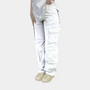 Damen Cargo-Hose mit Taschen - Bequeme Freizeithose-Weiß-XS-Luzern Mode