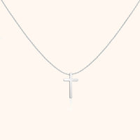 Kreuzanhänger-Halskette | Sterling-Silber Stilvoll Langlebig Glauben Einzigartig-Silber-Luzern Mode