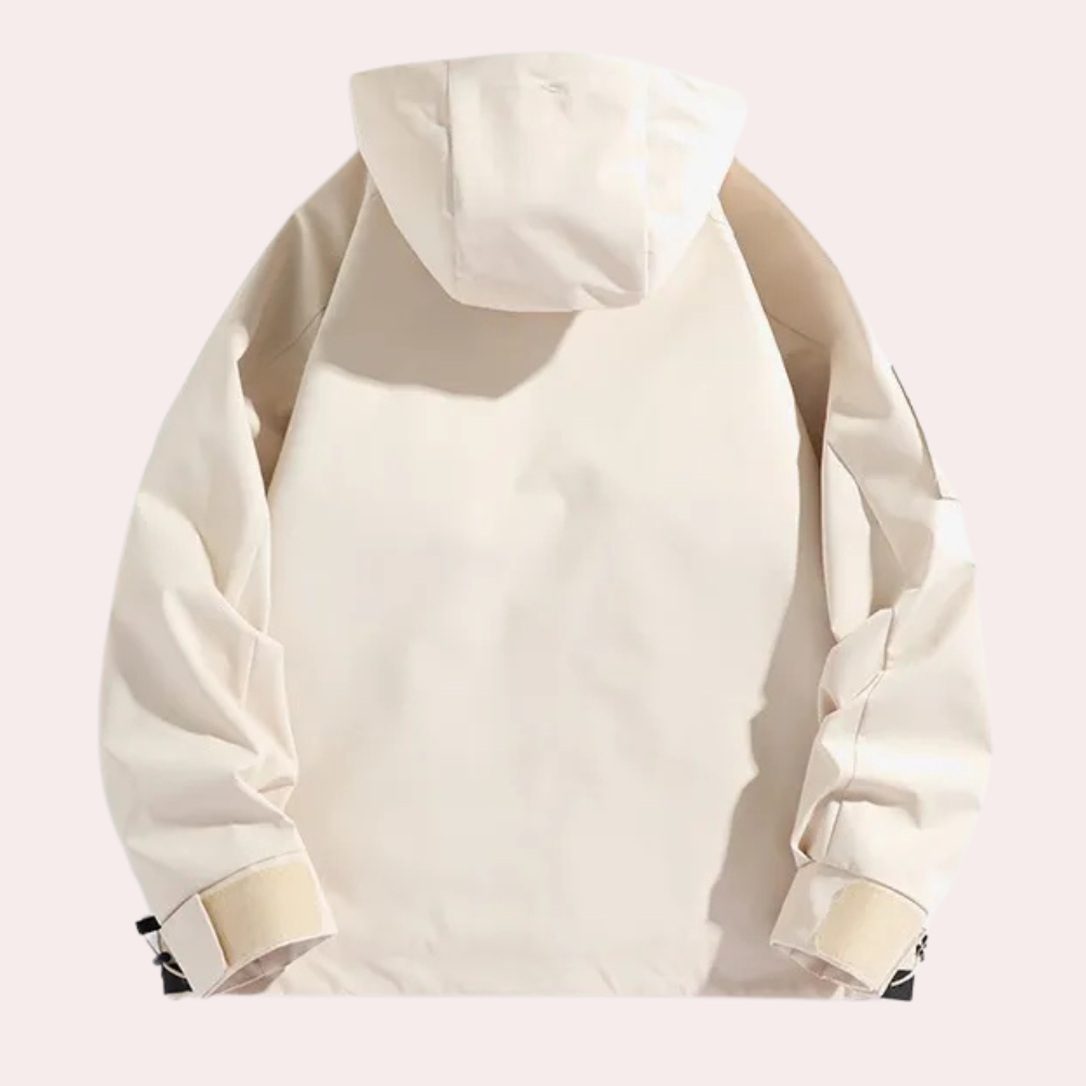 Herren Outdoorjacke mit großen Vordertaschen und Reißverschluss-Luzern Mode