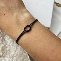 Armband mit Knoten Design | Minimalistisch | Verstellbar | Silber-Luzern Mode