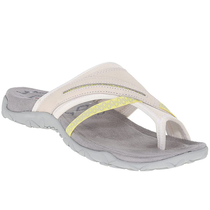 Damen Flip-Flops | Orthopädisch | Memory Foam | Flexibel | Antirutsch-Weiß-35-Luzern Mode