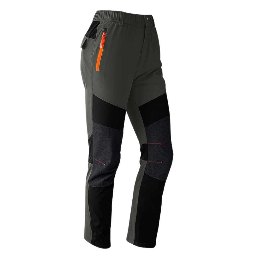 Damen Outdoorhose wasserdicht atmungsaktiv elastisch-Dunkelgrün-S-Luzern Mode