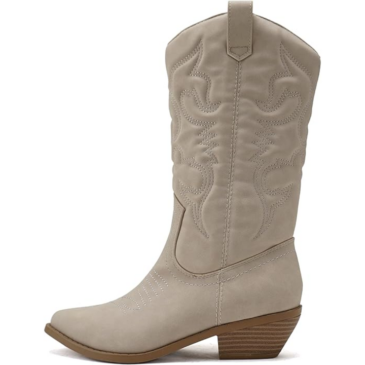 Hochwertige Westernstiefel für Damen mit Stickerei-Sand-35.5-Luzern Mode