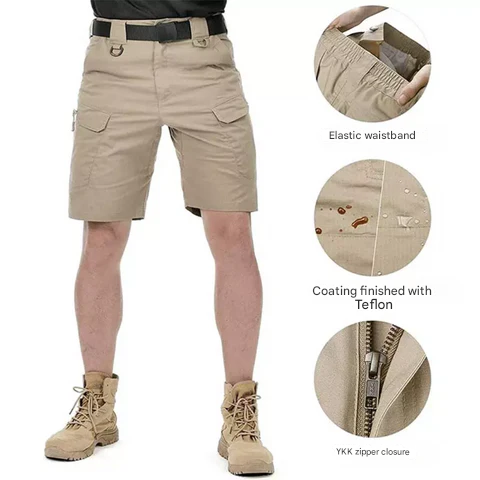 Herren Cargo Shorts | Taktisch | Schnelltrocknend | Praktisch | Taschen-Luzern Mode