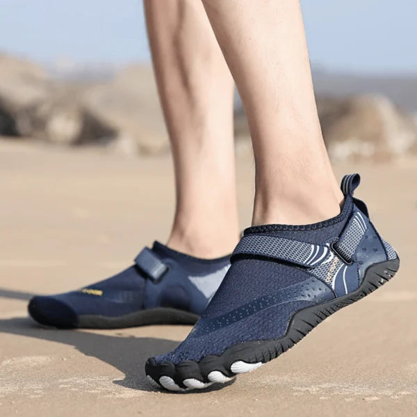 Barfußwasserschuhe | Unisex | Schnelltrocknend | Orthopädisch | Farbe-Blau-36-Luzern Mode