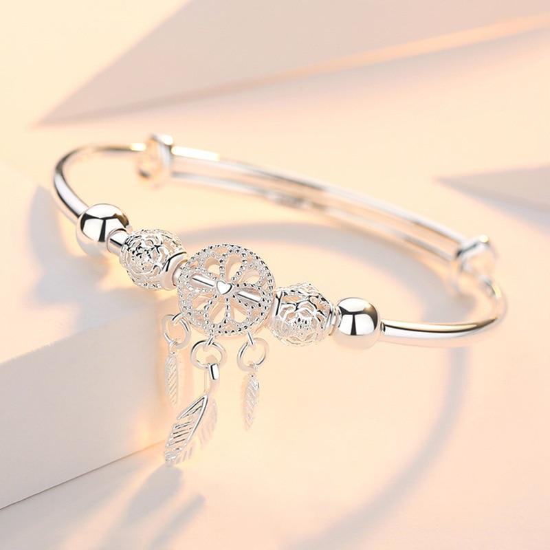 Armband für Damen | Verstellbar | Traumfänger | 925 Silber | Stilvoll-Luzern Mode