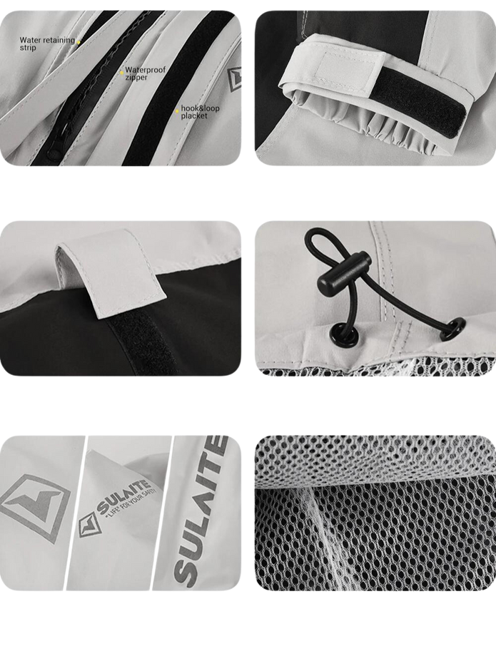 Unisex Regenanzug | 2-teilig | Aufbewahrungstasche | Winddicht | Wasserdicht-Luzern Mode